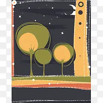 矢量卡通儿童插画早教背景