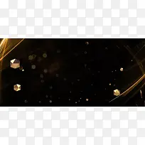 生活服务黑色背景简约风格海报banner