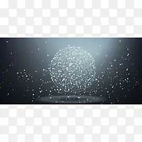 现代高级灰商务科技地球背景