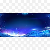 三维空间科技设计背景图