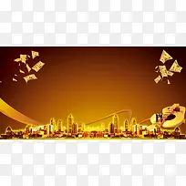 投资理财金融企业海报