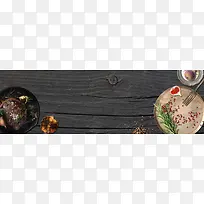 餐饮料理西餐小吃电商banner