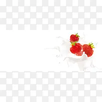 牛奶草莓背景