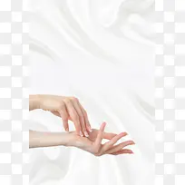 护手霜创意海报背景素材