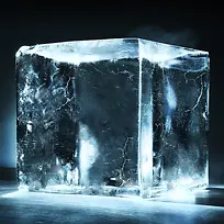 质感冰块背景图