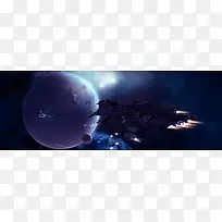 科幻酷炫星际banner