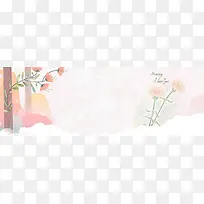 母亲节清新手绘banner