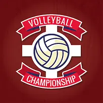 排球运动锦标赛logo海报背景素材