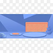 C4D简约风彩妆专区banner