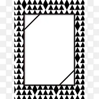 三角形简约边框平面广告