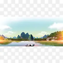桂林山水旅游海报banner