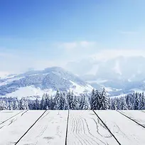 冰山木板背景