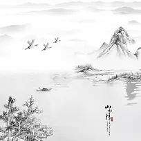 中国风山水画背景图