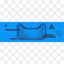 几何渐变简约线条天猫banner