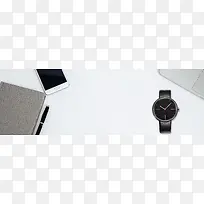 电子商务手表简约白色背景