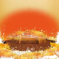 佛教佛珠饰品中国风淘宝主题背景