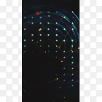 简约创意灯光手机端H5背景