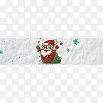 圣诞白色海报banner背景