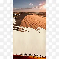 沙漠旅游宣传海报