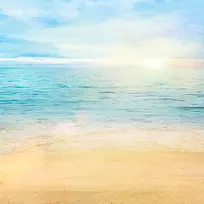 夏日海滩风景摄影平面广告