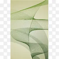 绿色曲线背景素材