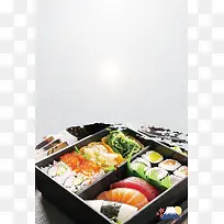 简洁日本美食寿司PSD分层