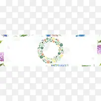 懒人欧洲杯美白防晒节手绘花朵banner