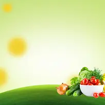 简约绿色食品健康PSD分层主图背景素材