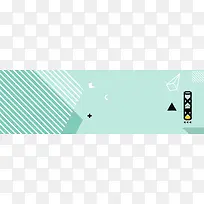 几何卡通时尚夏季上新banner