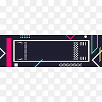 黑色简约大气banner背景