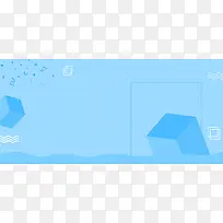 梦幻蓝色上新淘宝天猫电商banner海报