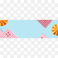 夏季上新几何孟菲斯banner背景