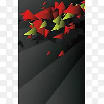 创意三角形背景素材