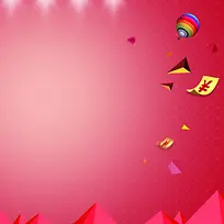 红色灯光狂欢促销背景图