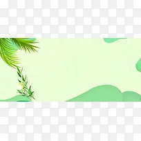 绿色背景全屏海报banner