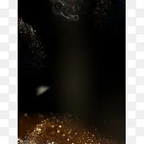 黑色质感金粉招聘海报背景