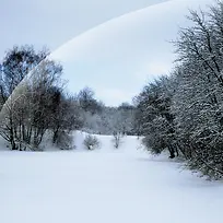 冬季雪景简约背景图