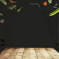 淘宝美食木纹海报背景模板