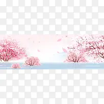 春天浪漫梦幻手绘banner