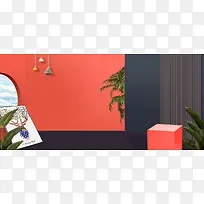 大气简约风彩妆专区banner