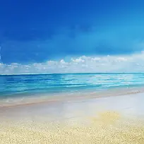 浪漫海滩淘宝主图背景