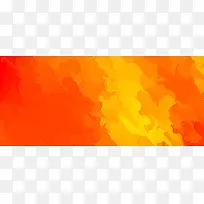 橙色抽象油画背景banner