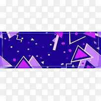 几何三角圆点banner
