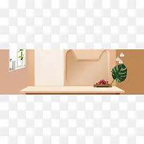 高档大气简约风彩妆专区banner
