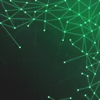 商务科技圆点线条渐变绿色背景素材