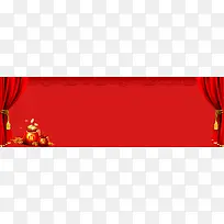 红色喜庆春节banner