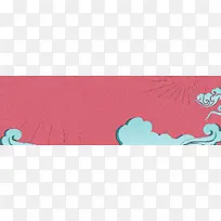 手绘波普风格banner海报背景