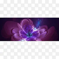 矢量花纹五彩炫酷banner