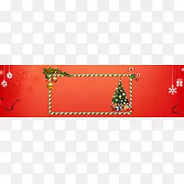 圣诞节红色卡通电商狂欢banner
