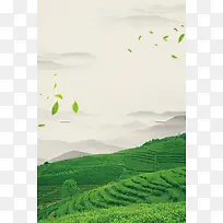 2018绿色清新风格绿茶海报